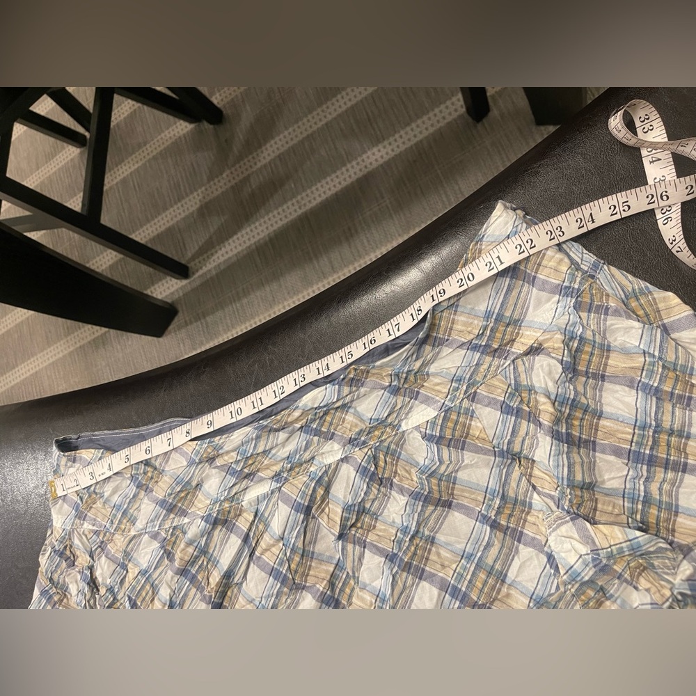 Y2K Venezia picnic plaid bubble pockets cotton skirt Sz 22 - Picture 9 of 10